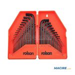 ROLSON HEX KEY LONG ARM METRIC & IMPERIAL 30-PCS SET