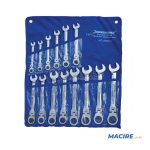 SILVERLINE SPANNER RATCHET COMBINATION 6-PCS SET 6-17MM