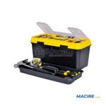 STANLEY TOOLBOX PLASTIC WITH TRAY 19"