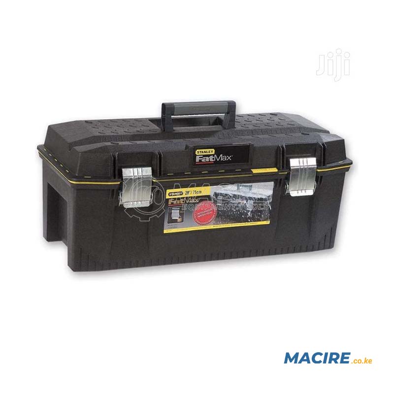STANLEY TOOLBOX PLASTIC WITH TRAY 28" WATERPROOF & SHOCKPROOF