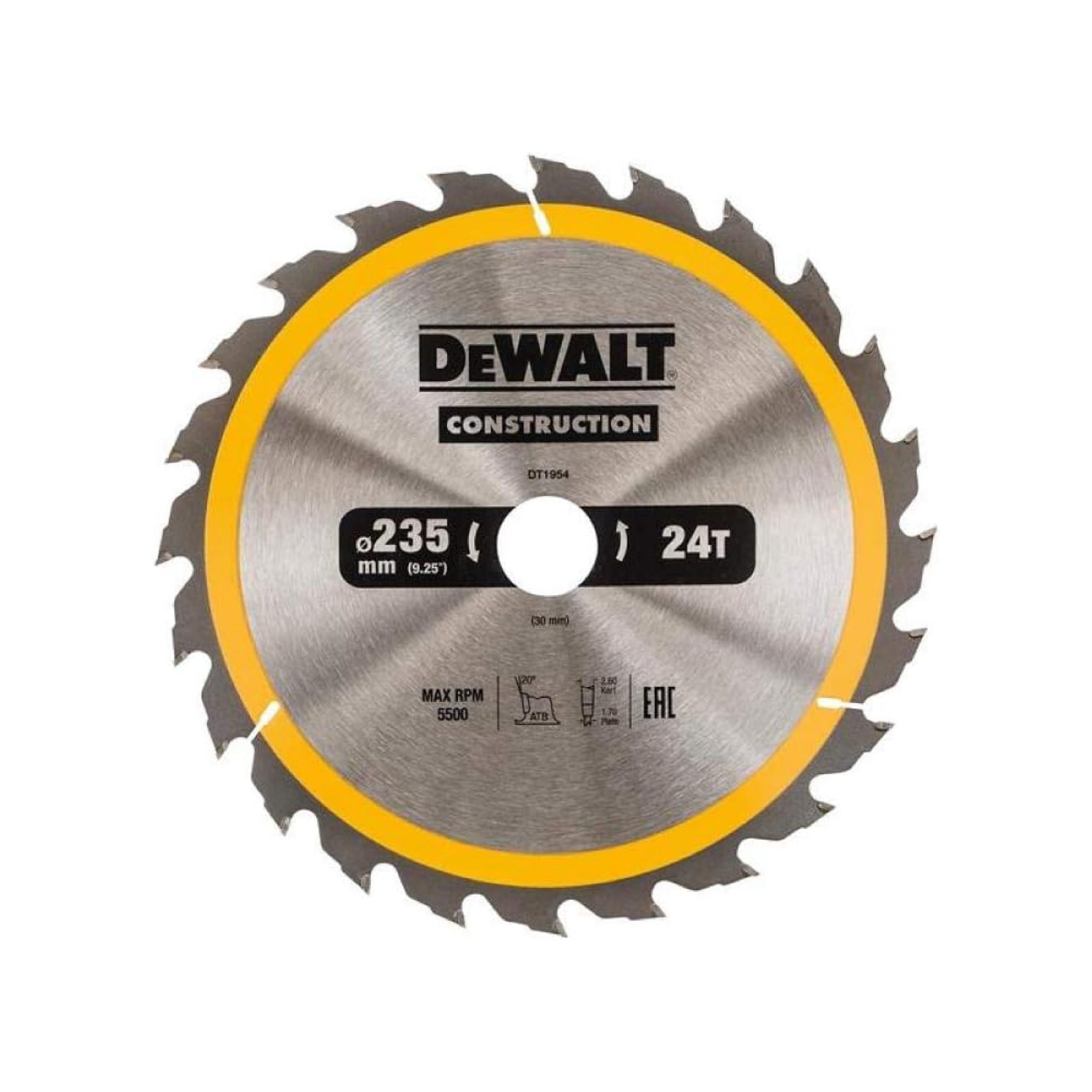 24t Dewalt Dt1954-qz Disc Circular Saw 235x30mm-01