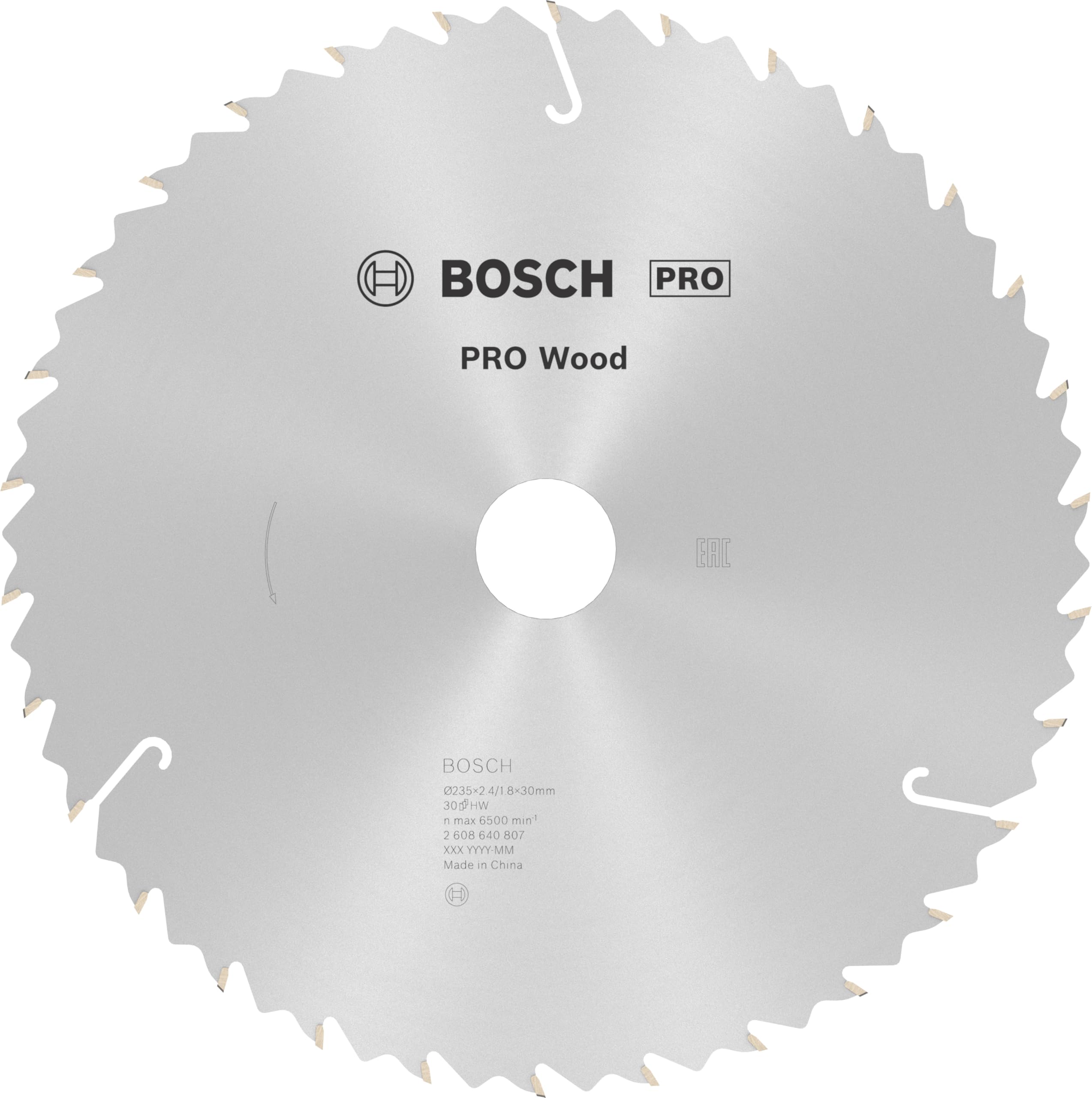 Bosch Circular Saw Blade Speedline Wood 235x2.6x30/25 30t (2608640807)