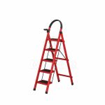 A’ Type 5 Steps Steel Ladder Red