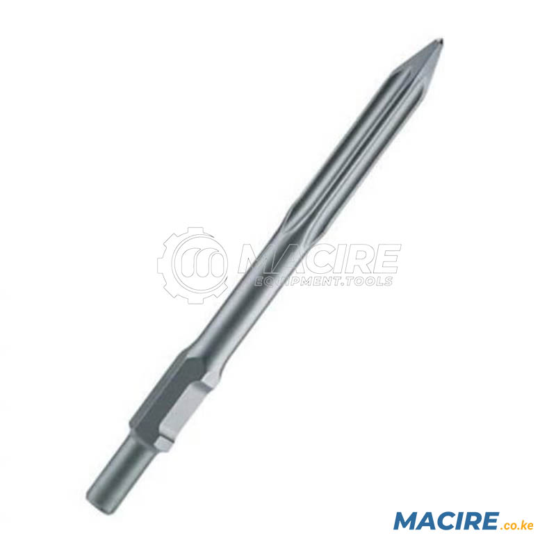 BOSCH-DRILL-BIT-HEX-CHISEL-POINTED-30MM-400MM