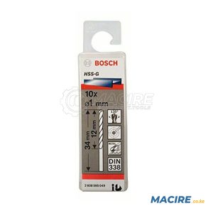 BOSCH DRILL BIT HSS-G 11.5MM 5PCS (2608595080)