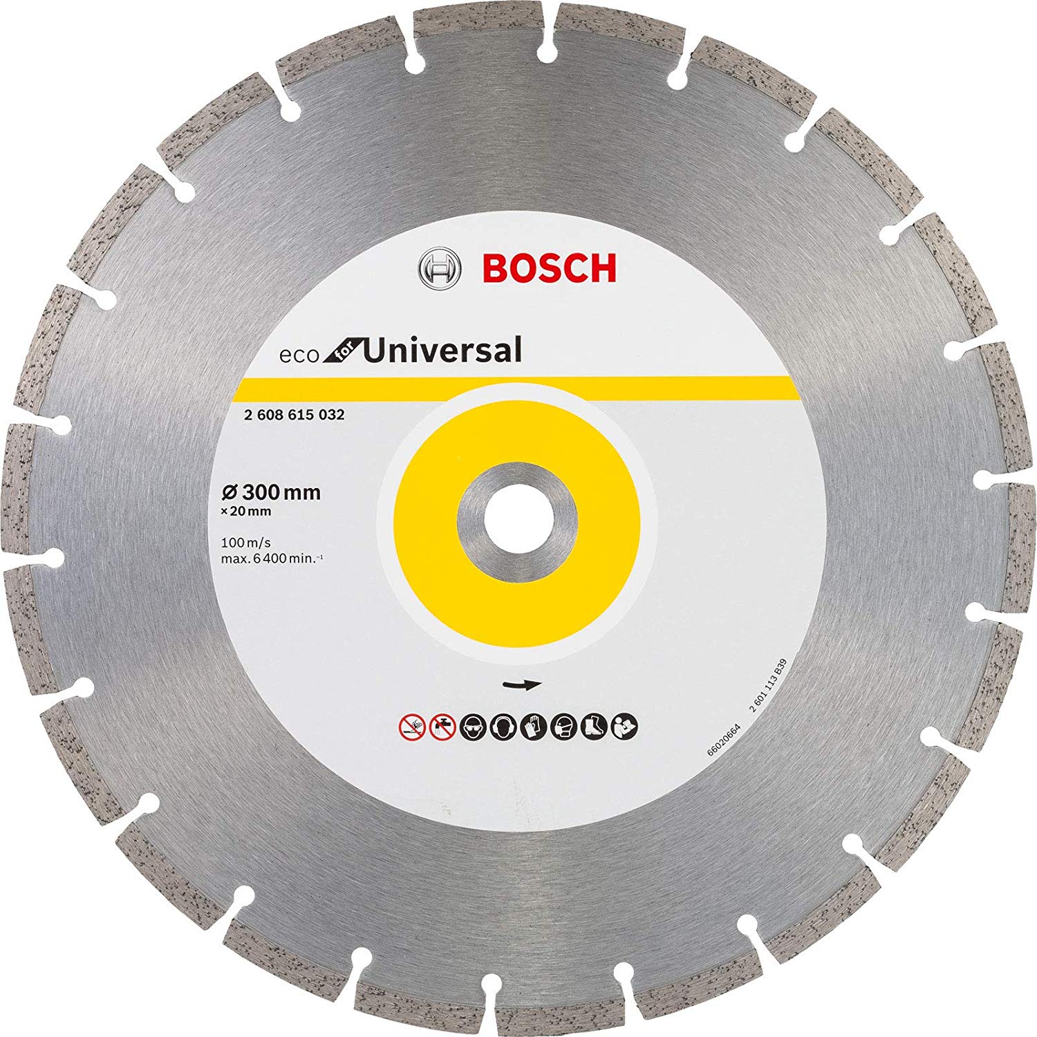 Bosch Diamond Cutting Disc 12†X 20mm Segmented Eco Universal (2608615032)
