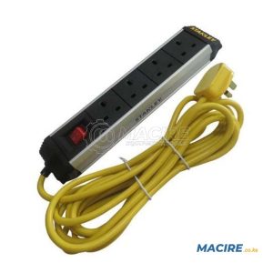 STANLEY SXECFD2BBJE POWER BAR 5MTRS 1.5MM 4-SOCKETS
PVC CABLE