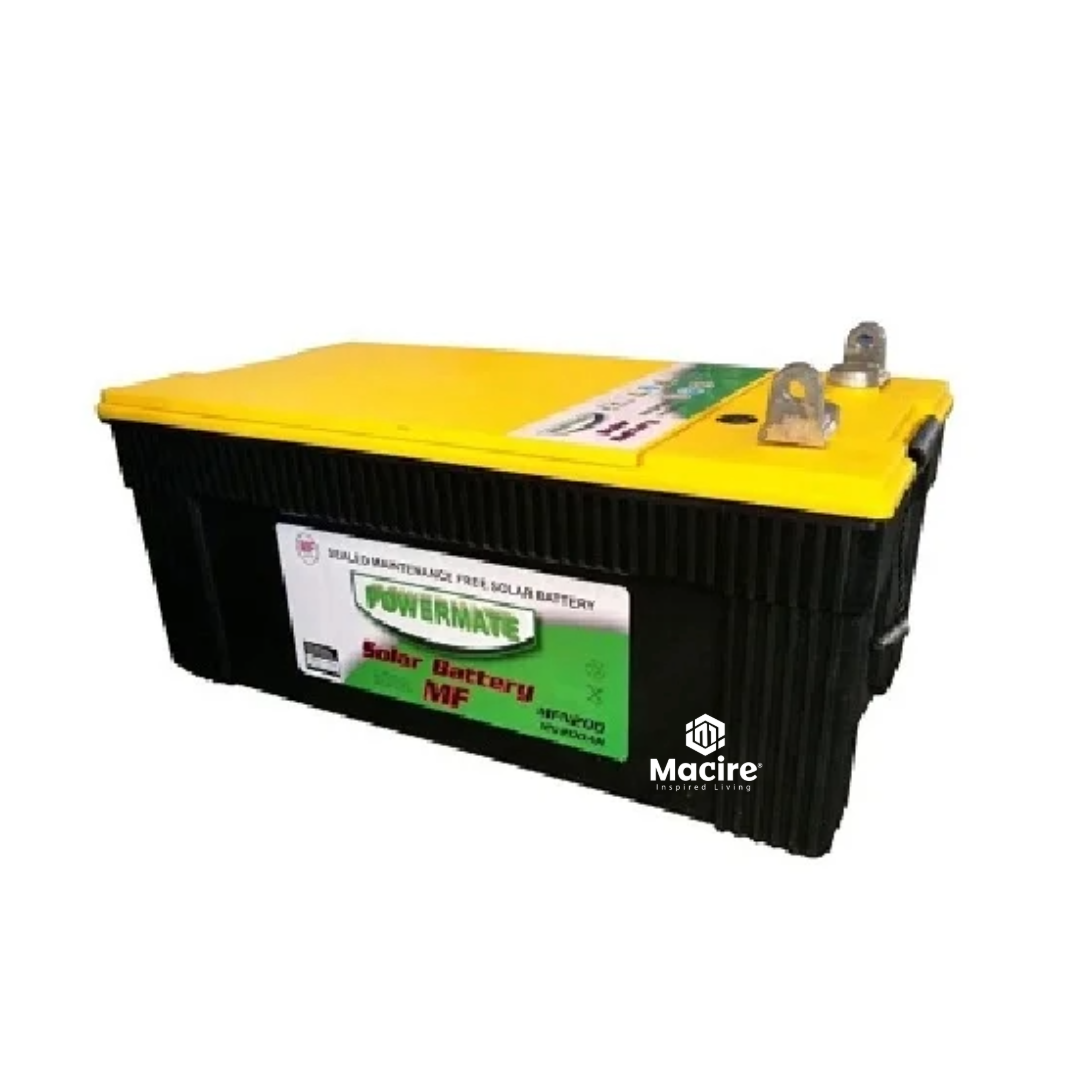 200Ah 12V PowerMate Solar Battery β High-Capacity Deep-Cycle Energy Storage
