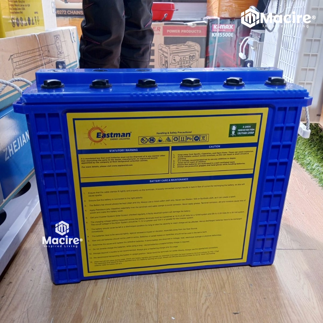 Eastmat 220ah Tubular 2 Solar battery for inverter backup Kenya