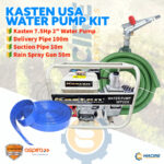 Kasten USA 2" Water Pump Kit - ????Kasten 7.5Hp 2" Water Pump ????Delivery Pipe 100m ????Suction Pipe 10m ????Rain Spray Gun 50m
