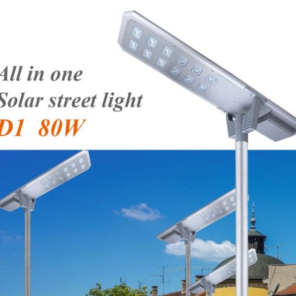 All In One Integrated 80w Solar Led Street Light Felicity - Image 2