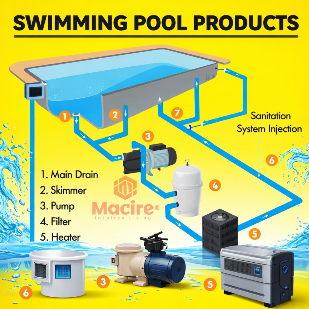 Swimming Pool Products 1 swimming pool system setup - Macire Pumps In Kenya