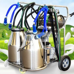 Aico Double  Barrels Portable Cow Milking Machine 10-12 cows/hour  per Barrel