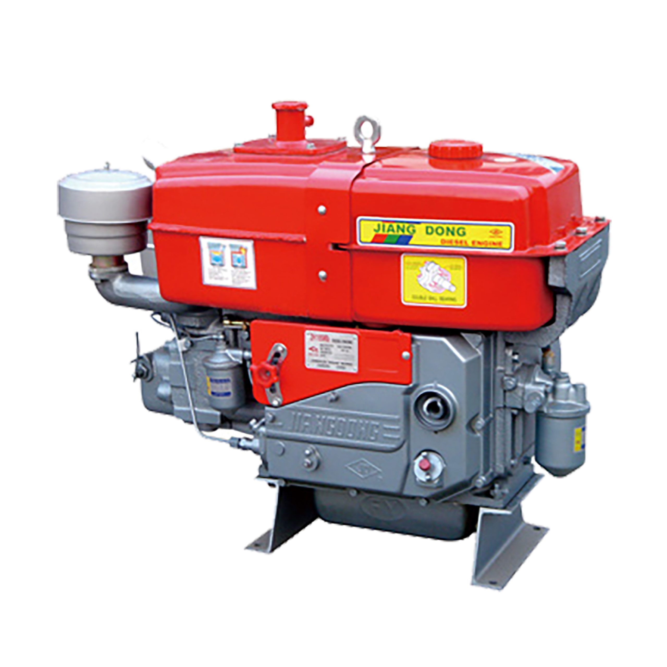 10HP JD Jindong Diesel Engine R180A – Water Cooled, Manual Start