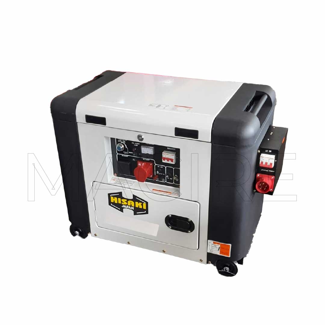 10.5Kva Hisaki Diesel Silent Generator 3Phase Heavy Duty with ATS