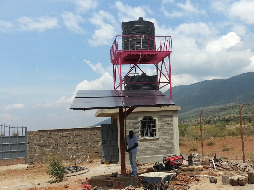 Borehole-and-solar-pump