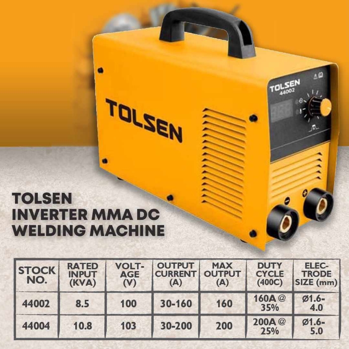 Tolsen Industrial Inverter Mma Dc Welding Machine 200a 1