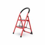 A’ Type 2 Steps Steel Ladder Red