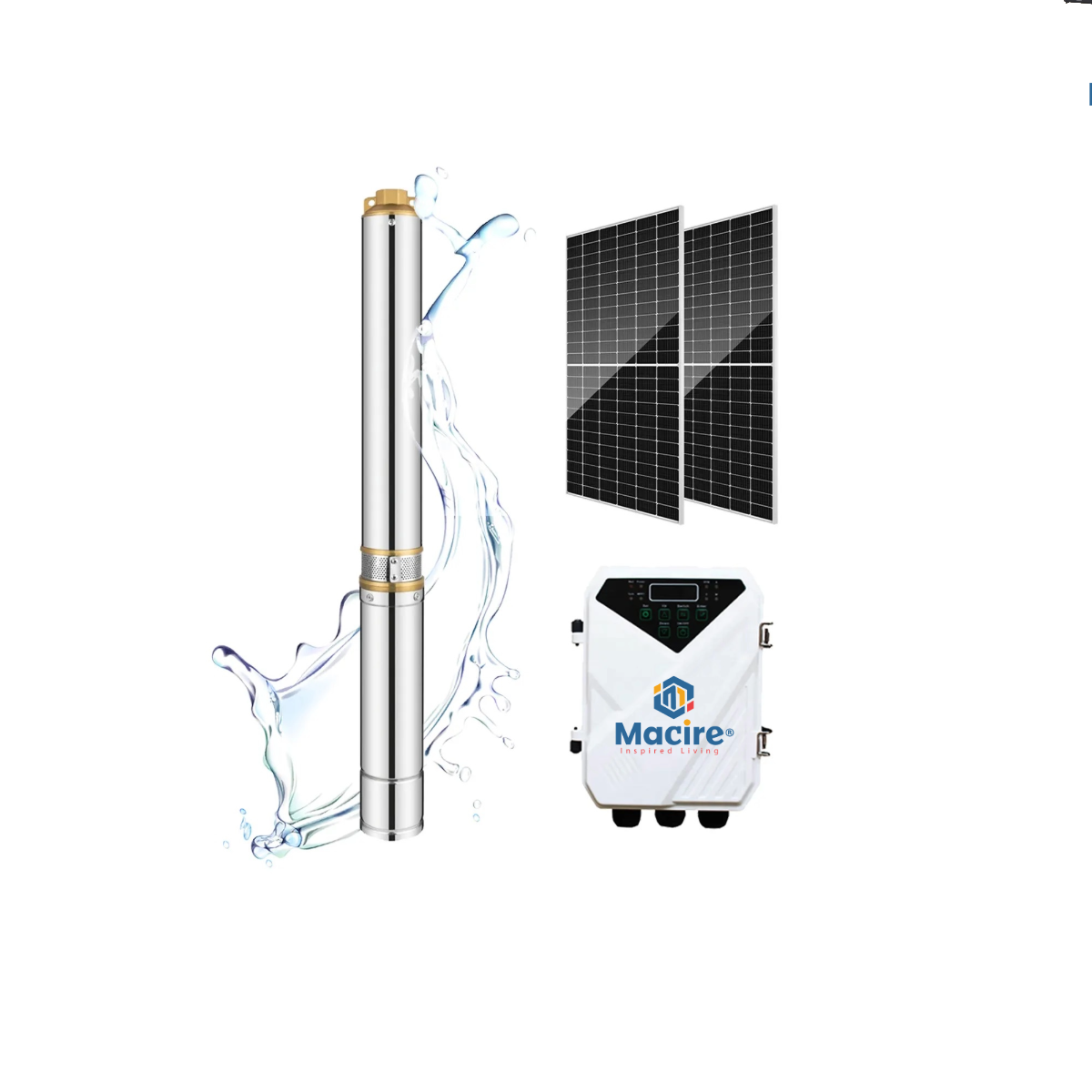 47m 400w Trunsun DC Borehole Pump - 3500L/H 48v 3DPC3.5-47-48-400 Solar Water Pump