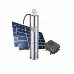 180m | 4,500 L/h Shiyuan Solar Borehole Pump – Brushless Submersible Deep Well Pump
