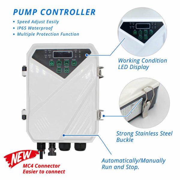 135m 1.5kw Trunsun Solar Borehole Pump - 6000L/H  110v 4DPC6-135-110-1500  Water Pump - Image 8