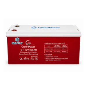 200Ah GreenPower 12V Gel Battery – Deep Cycle Solar & Backup Power