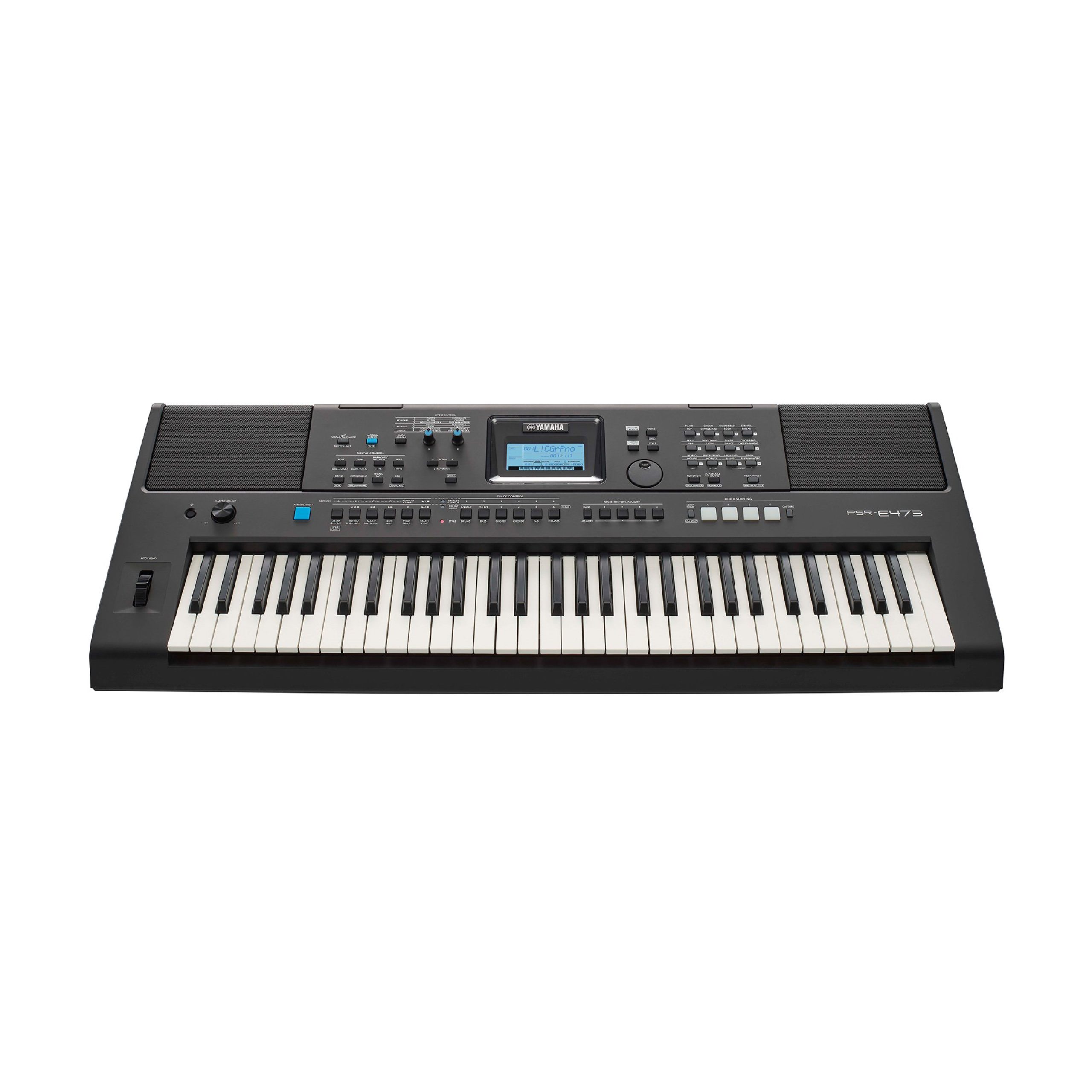 Yamaha PSR-E473 Portable Keyboard Piano – 61 Keys, Touch Response, Live Control