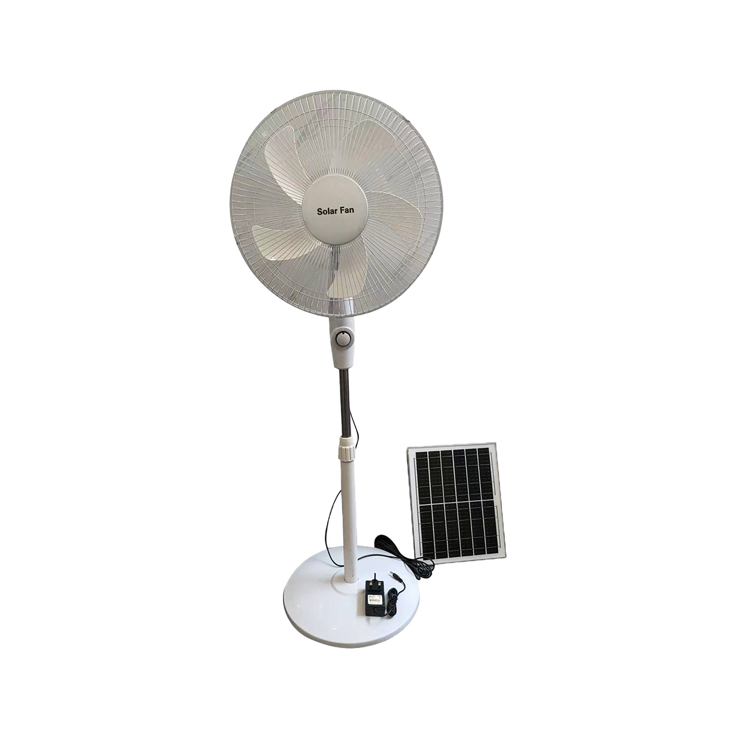 Stand Fan Ac/Dc With Solar Panel Charge Model 3082