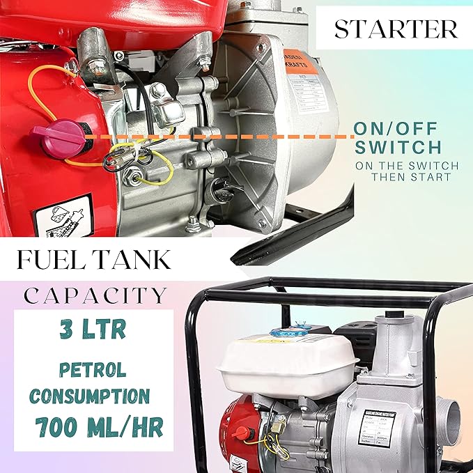 3” inches Petrol Water Pump WP30X Lenhard Golf Germany - Image 6