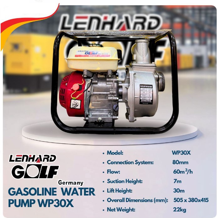 3” inches Petrol Water Pump WP30X Lenhard Golf Germany - Image 3