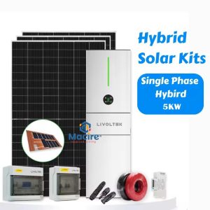5Kw Livoltek Solar Kit  - All In One ESS - Hybrid 5kW 1phase + 5.12Kw Lithium Battery + Solar Panels