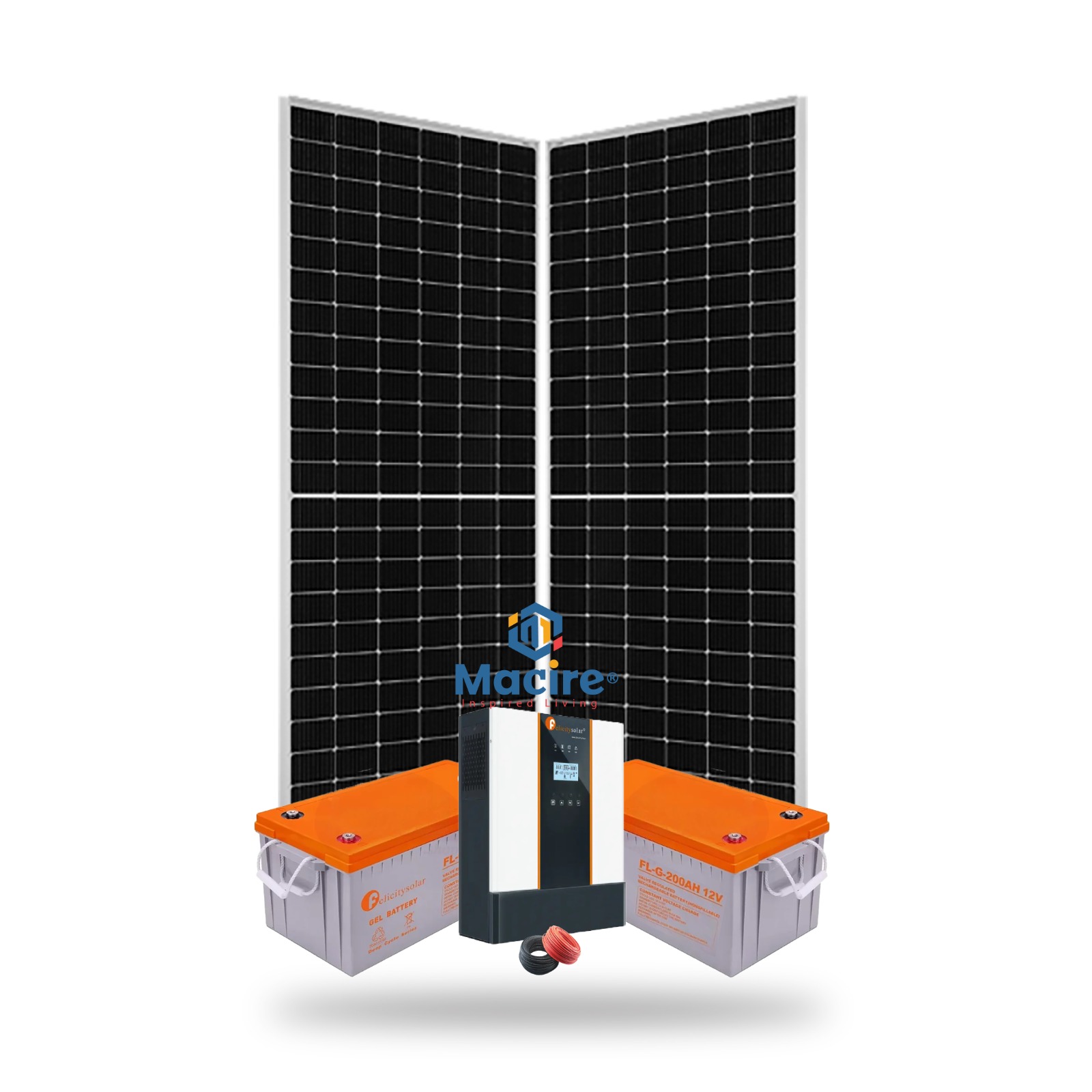 3Kw Solar Kit - 3000w 24v - Felicity Gel Batteries - Cost-Effective