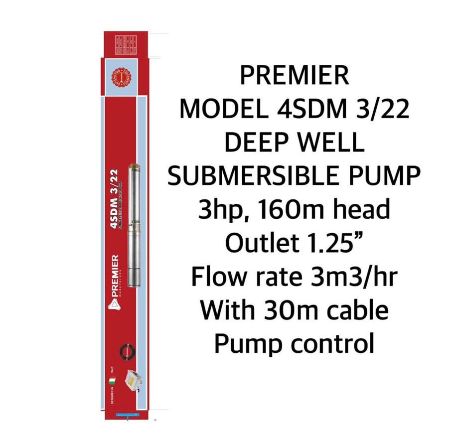 3hp Premier Ac Borehole Pump
