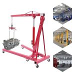2 Ton Engine Crane Hoist  – with 6 Casters and Engine Leveler