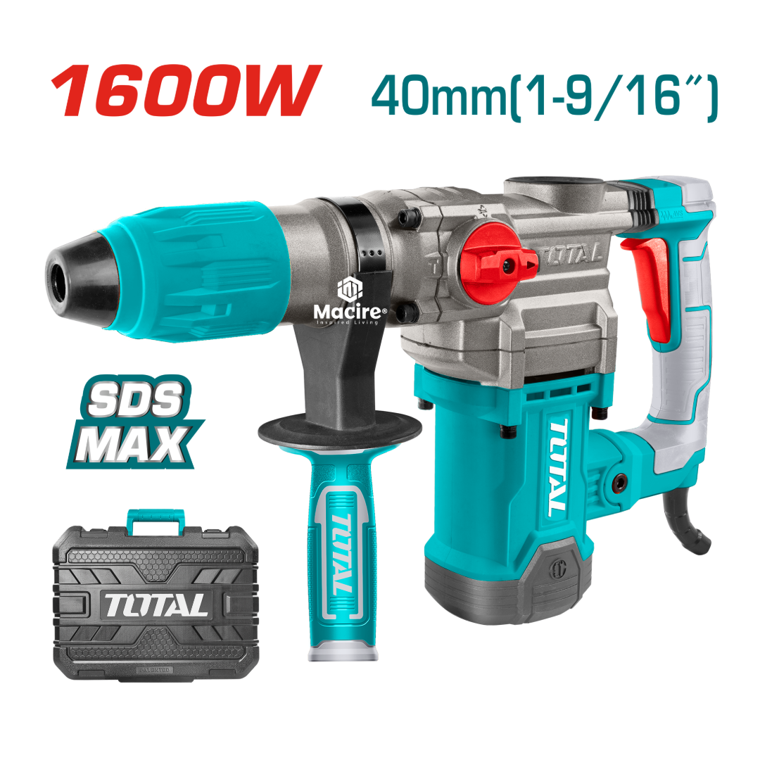 1600W TOTAL Rotary Hammer TH1163855 (10J SDS-MAX)