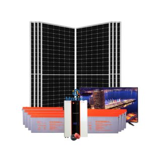 5Kw Felicity Solar Kit - 55" Smart  TV - Hybrid Inverter Gel Batteries - 5000w 48v - Reliable Energy Supply