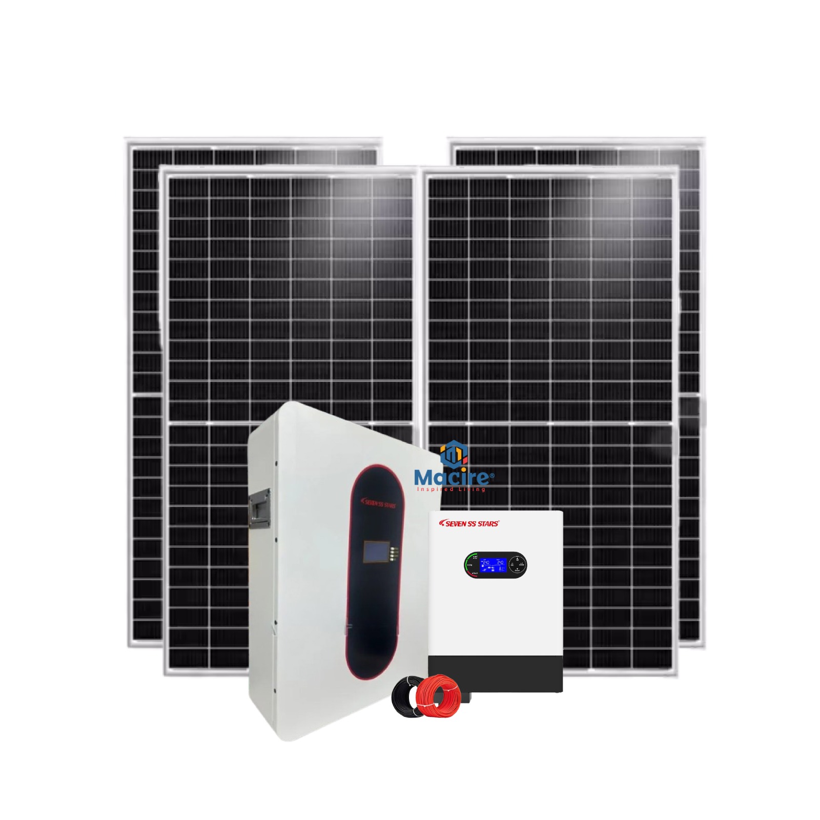 3.5Kw Seven Stars Lithium Solar Kit - 3500w 24v - Power Your World Sustainably!