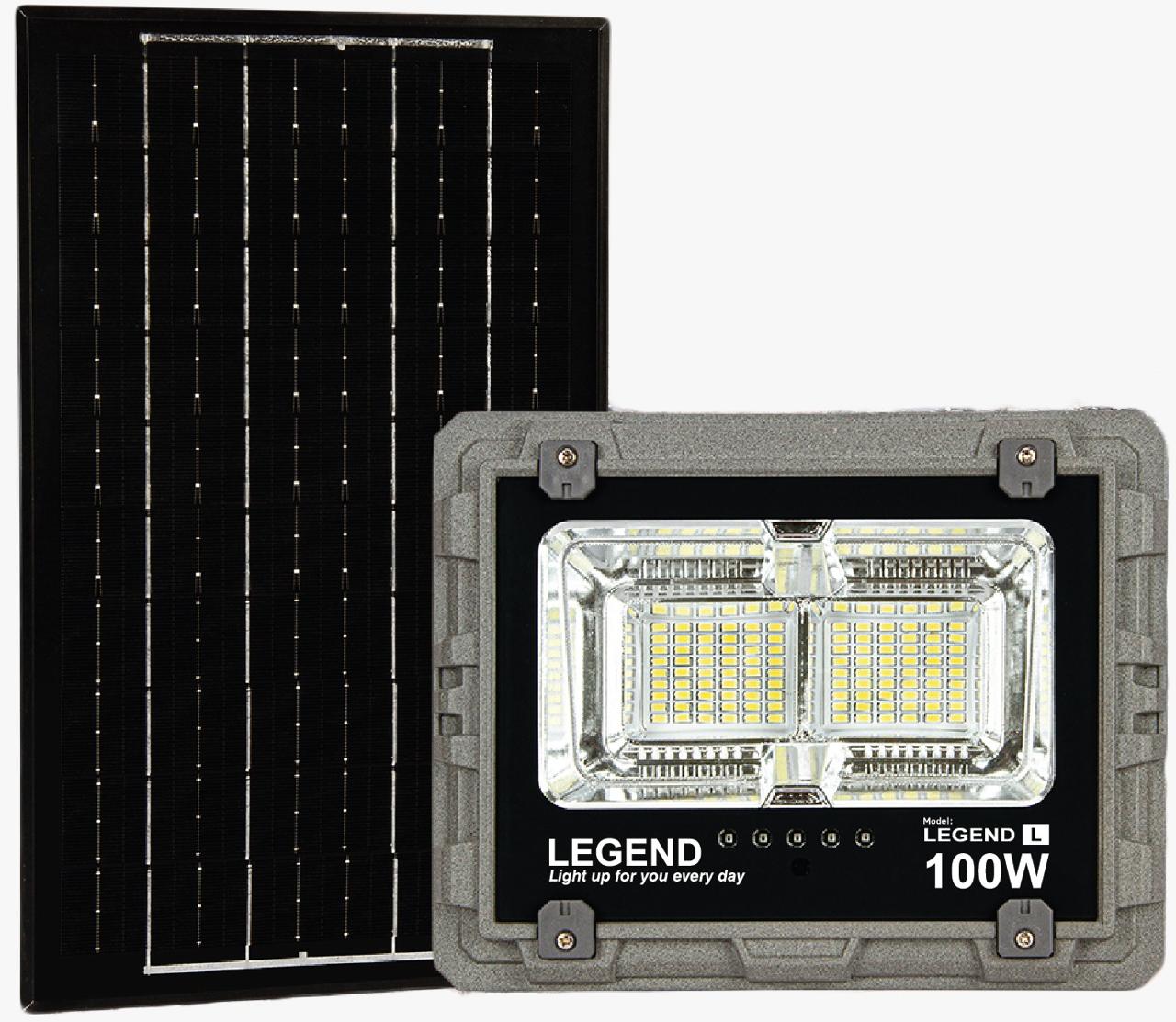 100W Legend Solar Flood Light – Macho Mbili Design | Remote Controlled & IP66 Waterproof - Image 3