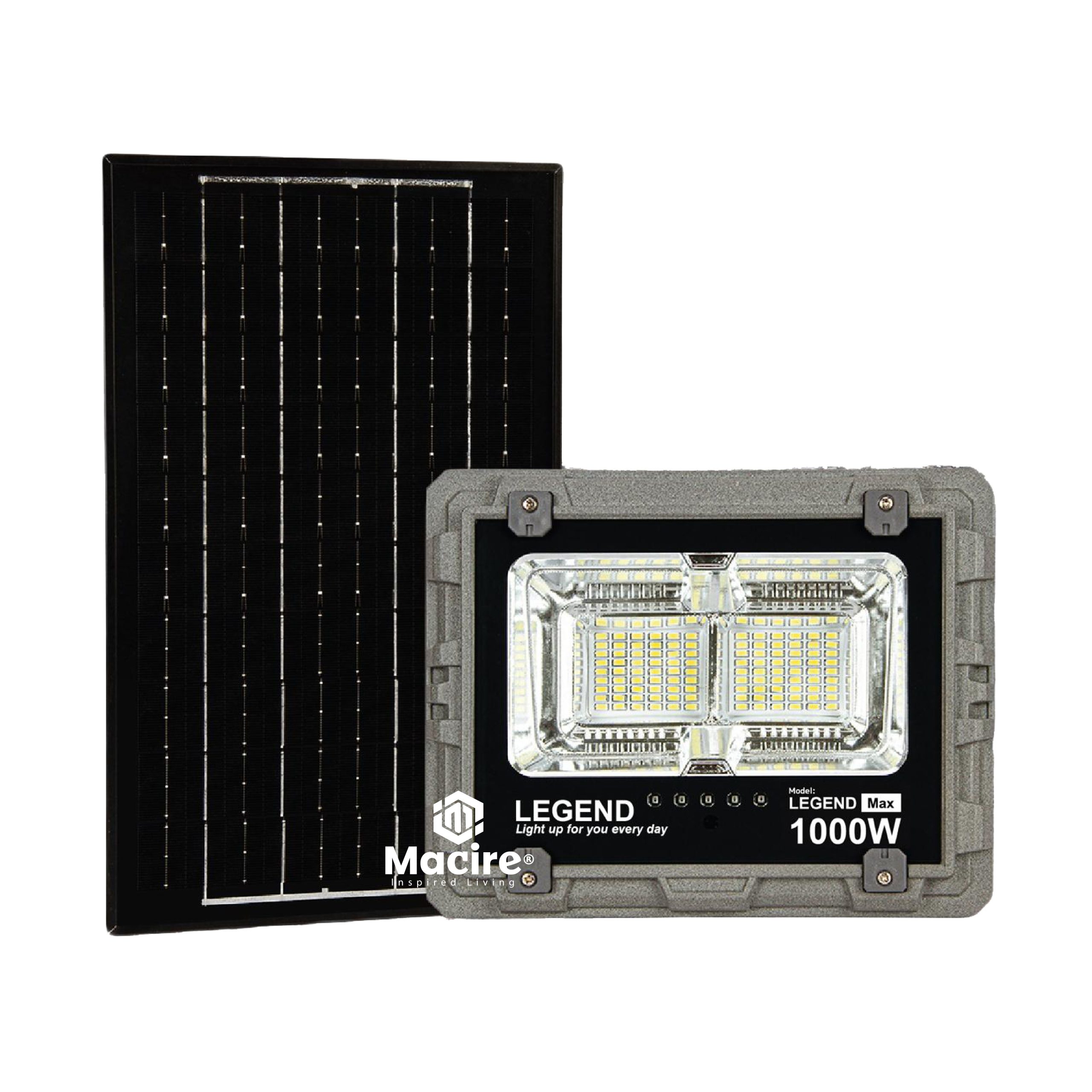 1000W Legend Solar Flood Light-Macho Mbili Design