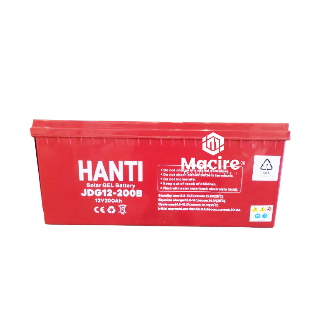 12V 200Ah Hanti GEL Battery – Deep Cycle, Reliable & Maintenance-Free Power