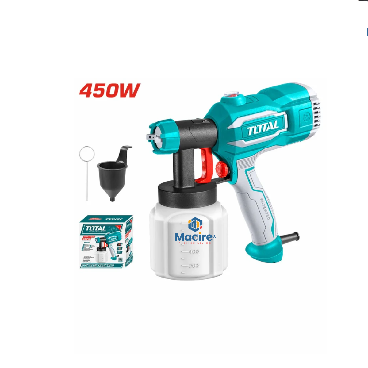 450W TOTAL TT3506 Spray Gun — Durable Electric Paint Sprayer