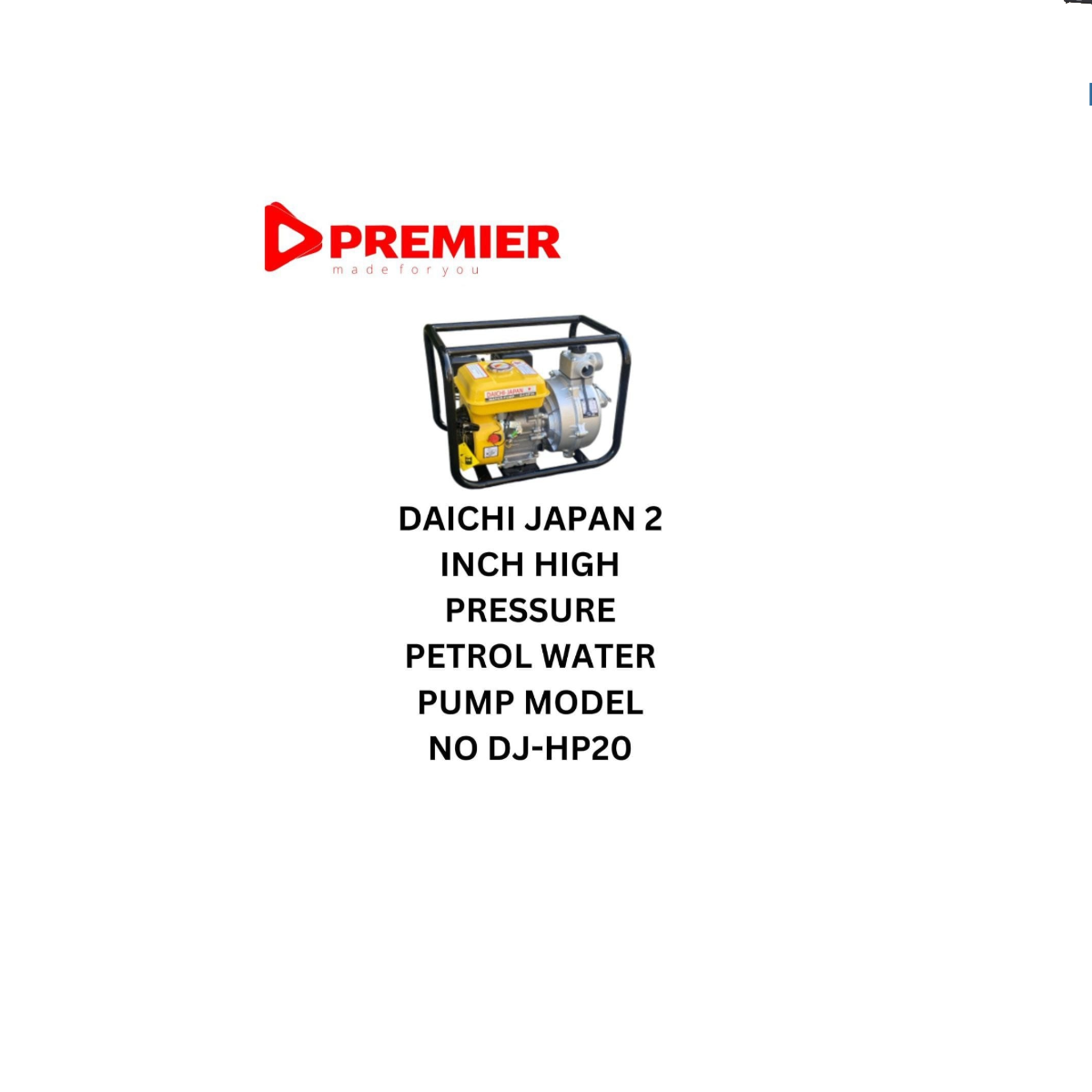 2 Inch Daichi Japan High Pressure Petrol Water Pump – DJ-HP20 - Image 5