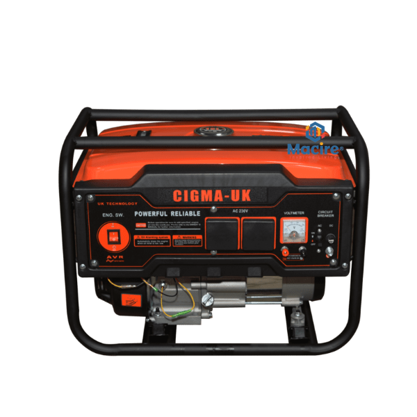5.6kW CIGMA-UK Petrol Generator – 6500AE2 Key Start with Trolley & Wheels - Image 8