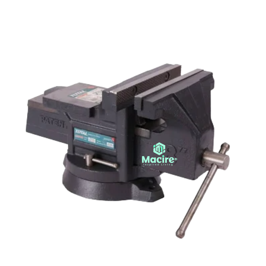 TOTAL THT6186 200mm bench vice front view