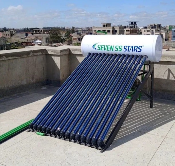 150L-Seven-Star-Pressurized-Solar-Water-Heater-White