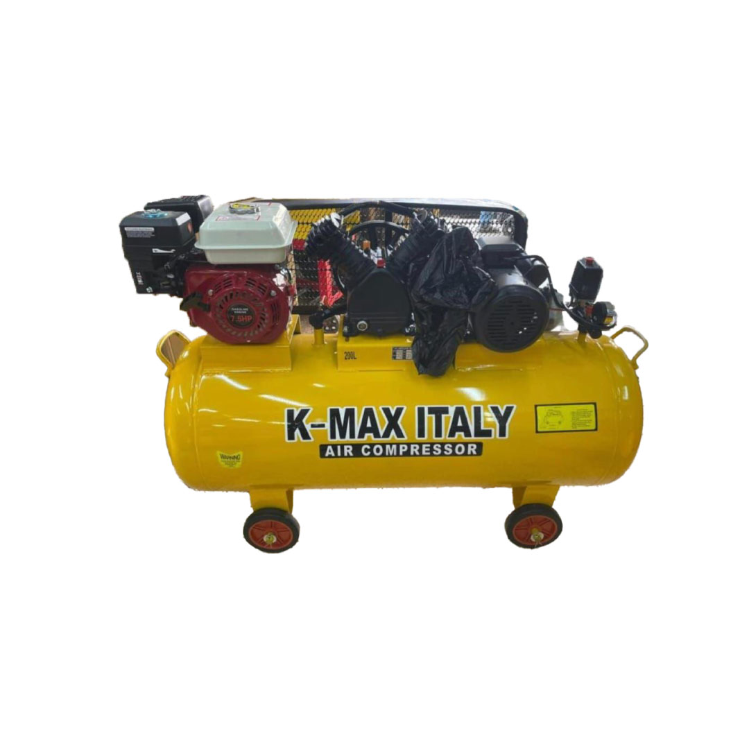 200L Two-In-One Air Compressor – 3HP Electric Motor + 7.5HP Petrol Engine | Dual Power System – 8Bar / 116PSI