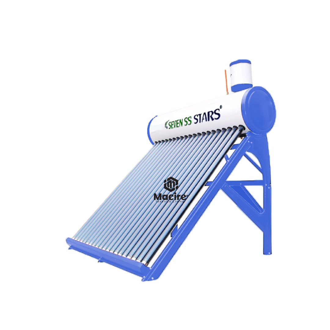 200L Seven SS Stars Solar Water Heater – Non-Pressurized, White Tank, Energy Saving