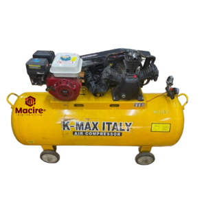 300L KMAX Italy Petrol Driven Air Compressor – 7.5HP Engine, Double Piston, Heavy-Duty 8 Bar/116psi