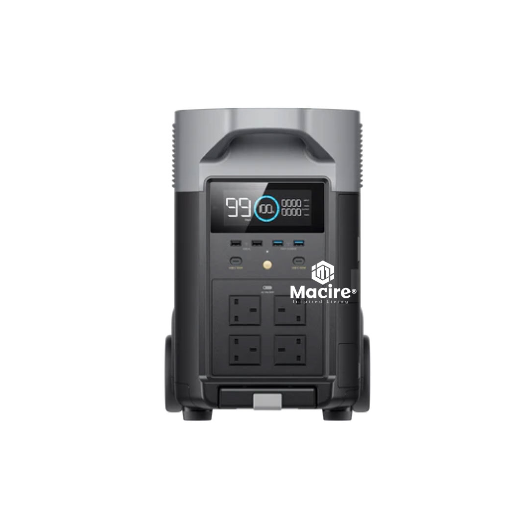 3.6kW EcoFlow Delta Pro Portable Power Station – LiFePO₄ 3600Wh, 4500W X-Boost, EV Charging