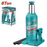 6-Ton TOTAL Hydraulic Bottle Jack THT109062 (210–410mm Lift)